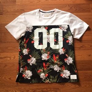 Floral Mesh Football Jersey